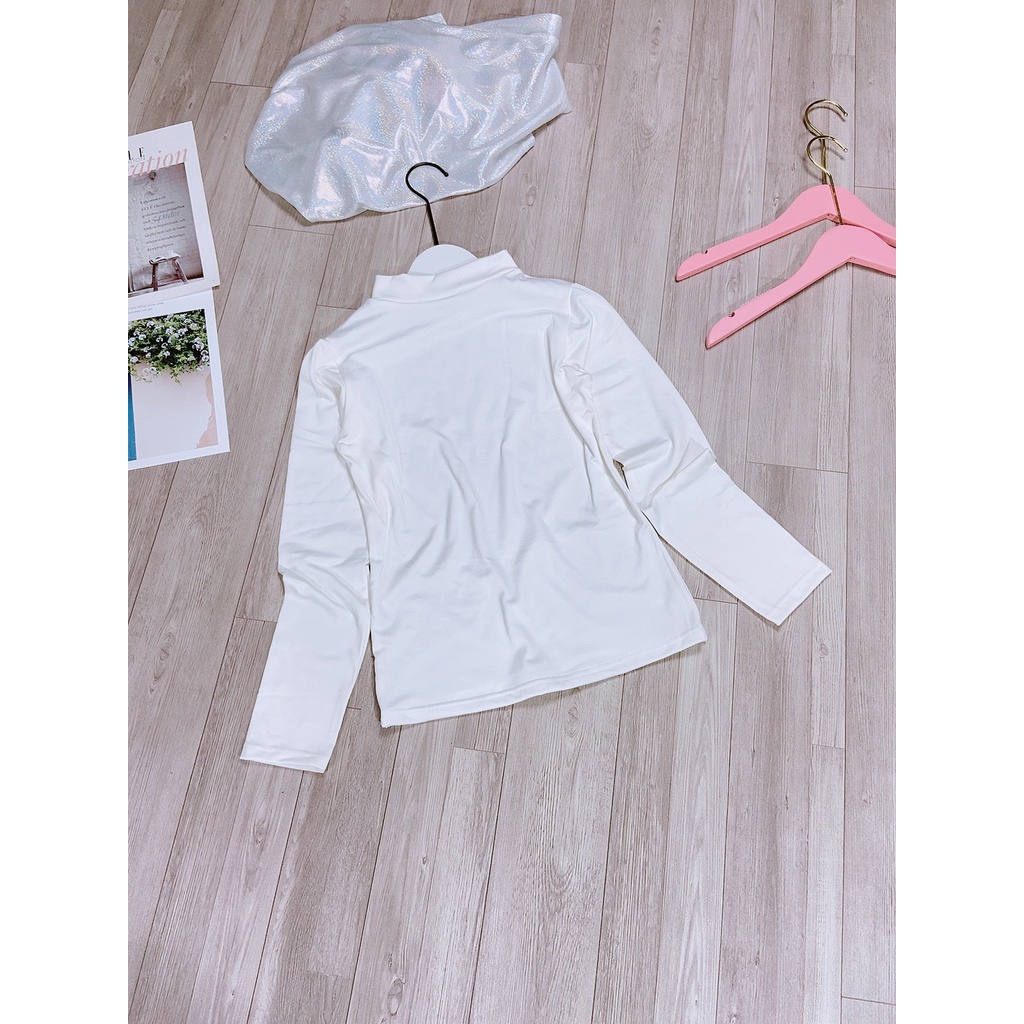 Áo Thun Nữ Giữ Nhiệt Cổ Cao 🦋 Áo Body Nữ Trơn Dáng Ôm 4 Màu KP Clothes | BigBuy360 - bigbuy360.vn