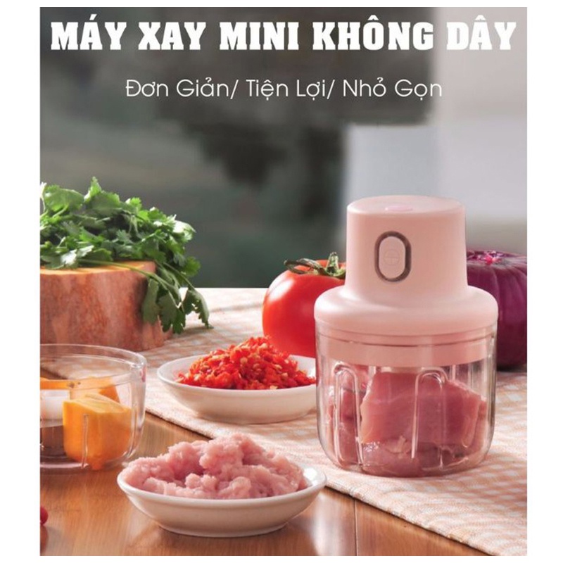 Máy xay cầm tay đa năng 3in1- Pin sạc điện