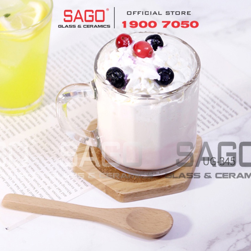 Tách Trà Sọc Có Quai Union Stack Tea Cup 295ml | Thủy Tinh Cao Cấp , Nhập Khẩu Thái Lan