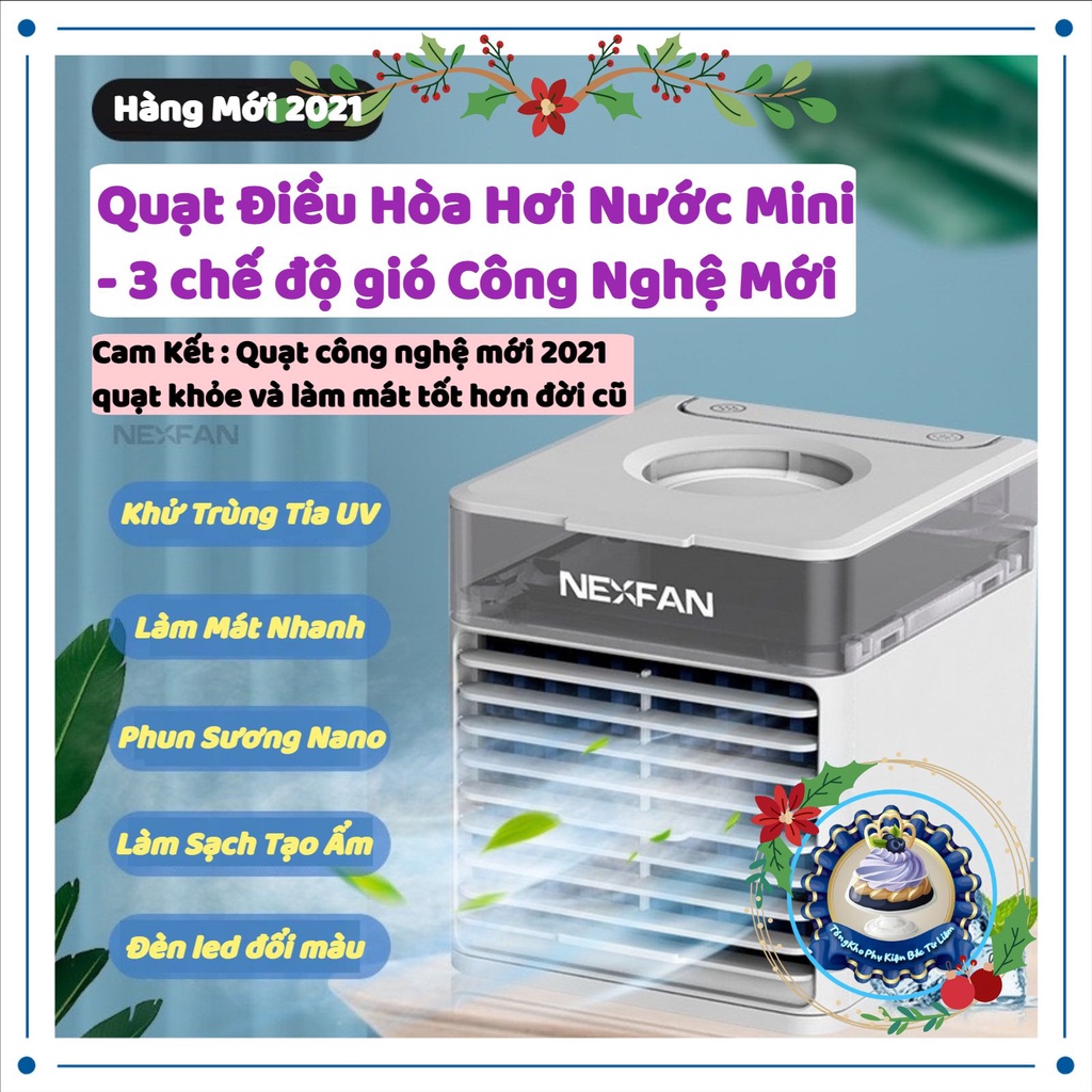 Quạt Điều Hòa Hơi Nước Tạo Độ Ẩm Trong Phòng, Máy Điều Hòa Mini Phun Sương Làm Mát Không Khí