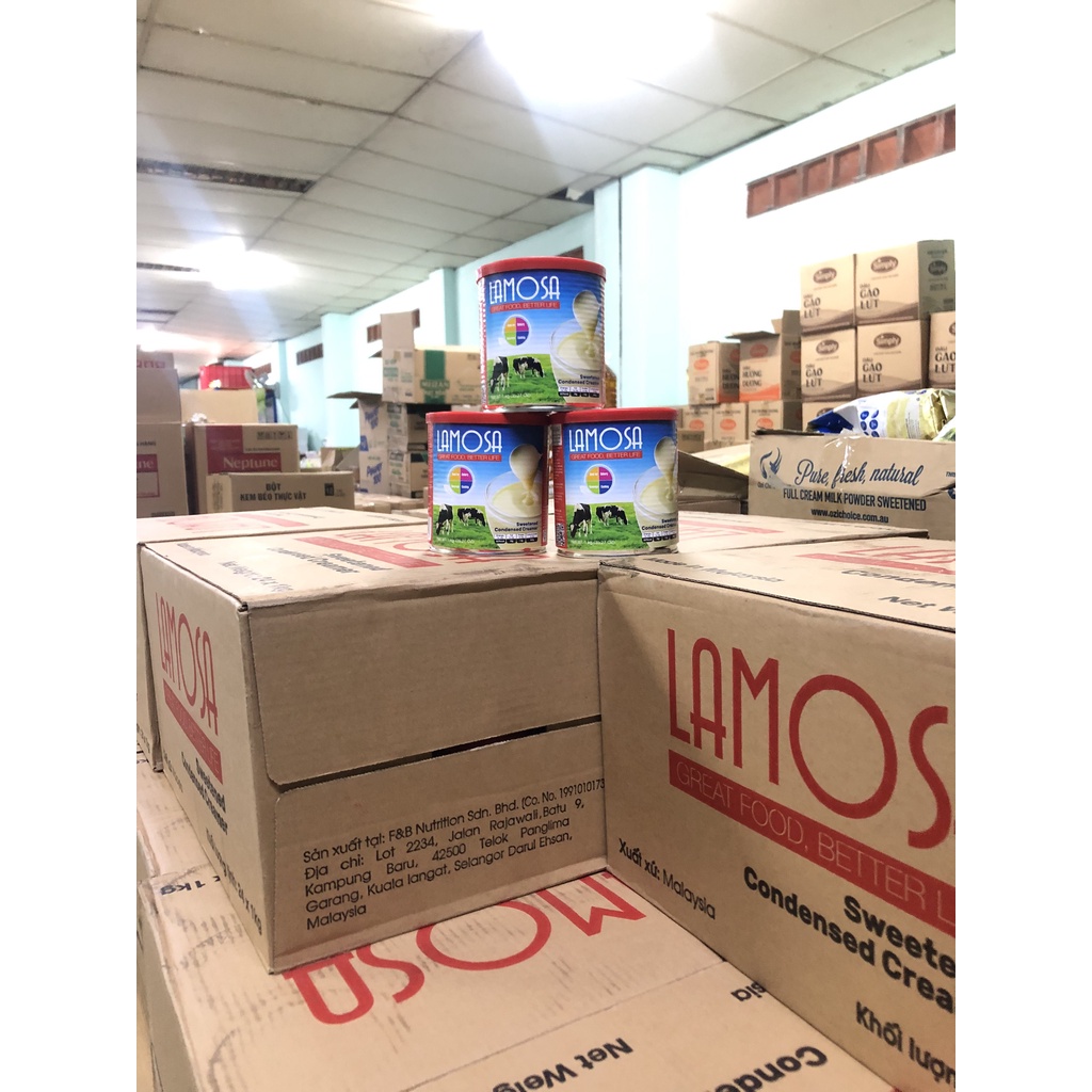 Sữa Đặc Có Đường Cao Cấp LAMOSA Lon 1Kg Kem Đặc Có Đường Lon 1Kg