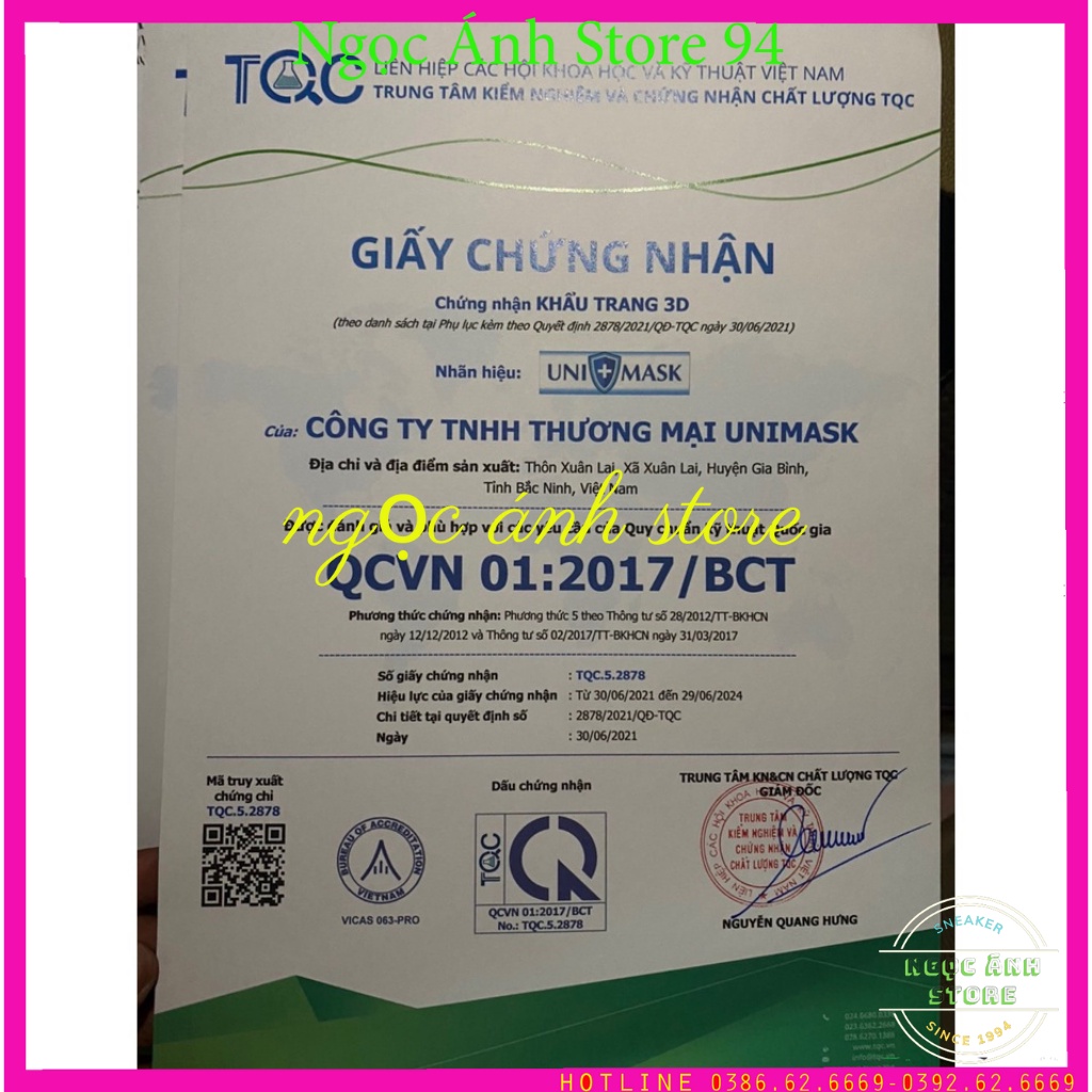 Set 50 Chiếc Khẩu trang 4 Lớp KF94 UNI MASK Chống Bụi Mịn Và Kháng Khuẩn Hàng Cao Cấp Hàn Quốc,Ngọc Ánh store