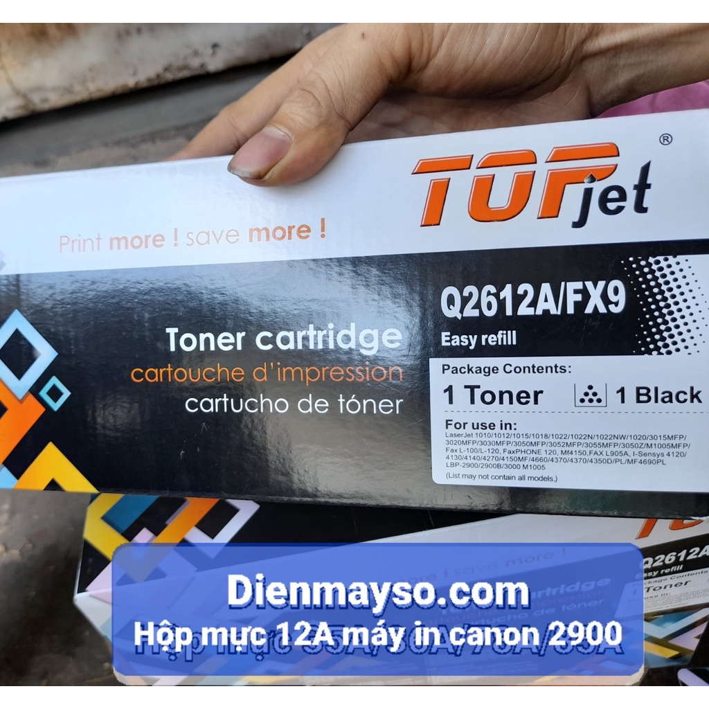Hộp mực máy in Canon 2900, LBP 3000, 3050MFP HP 12A 303