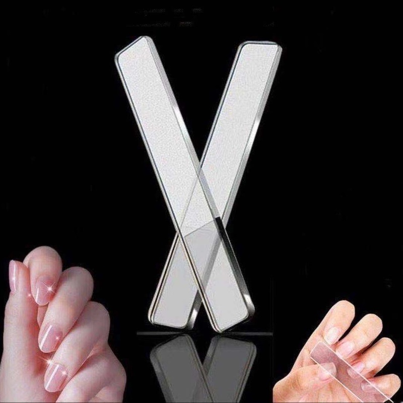 [Hàng mới về] Cây dũa móng tay trong suốt tráng gương chuyên nghiệp DIY