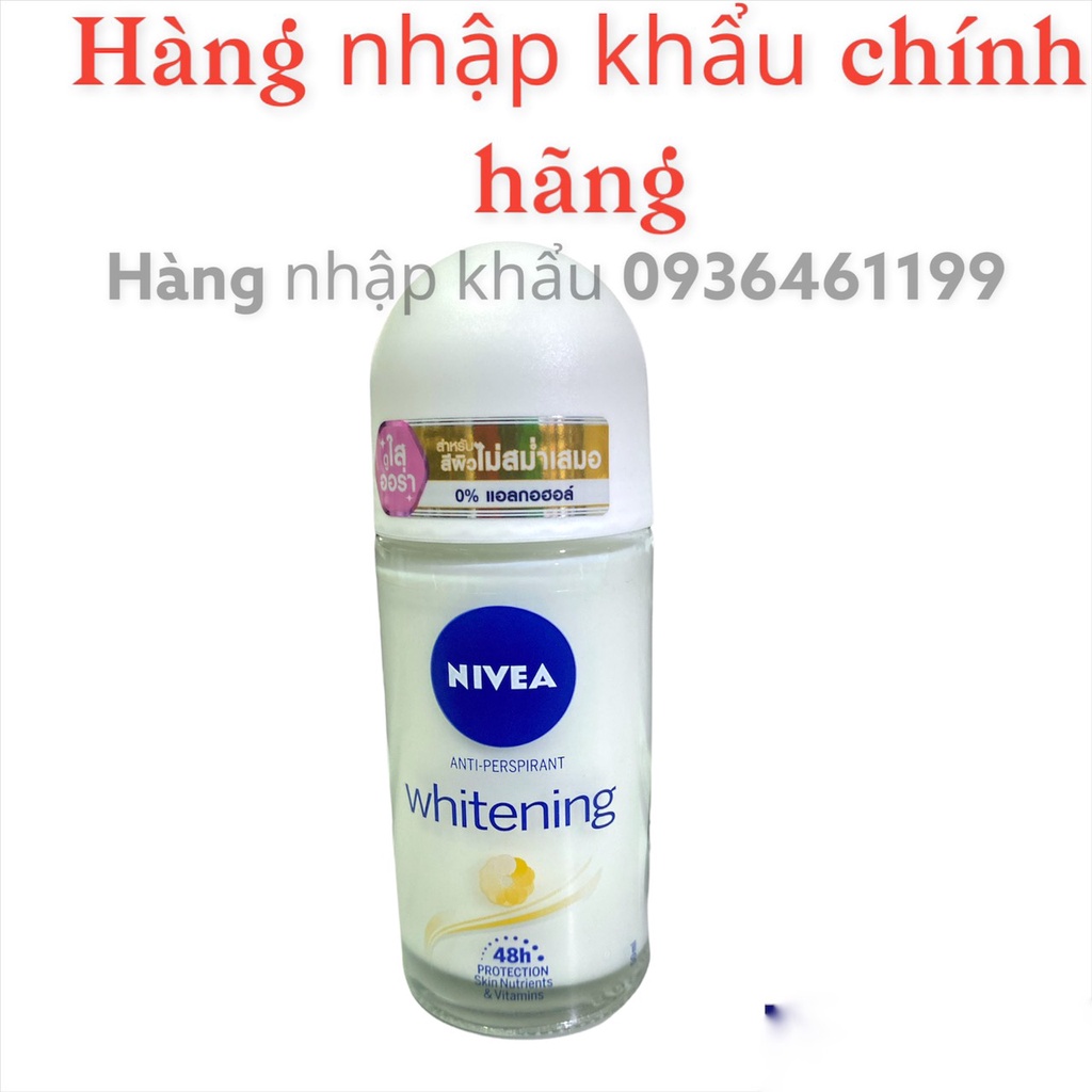 Chai thủy tinh Lăn Nách khử mùi 48h   Nivea Nữ 50ml Thái Lan