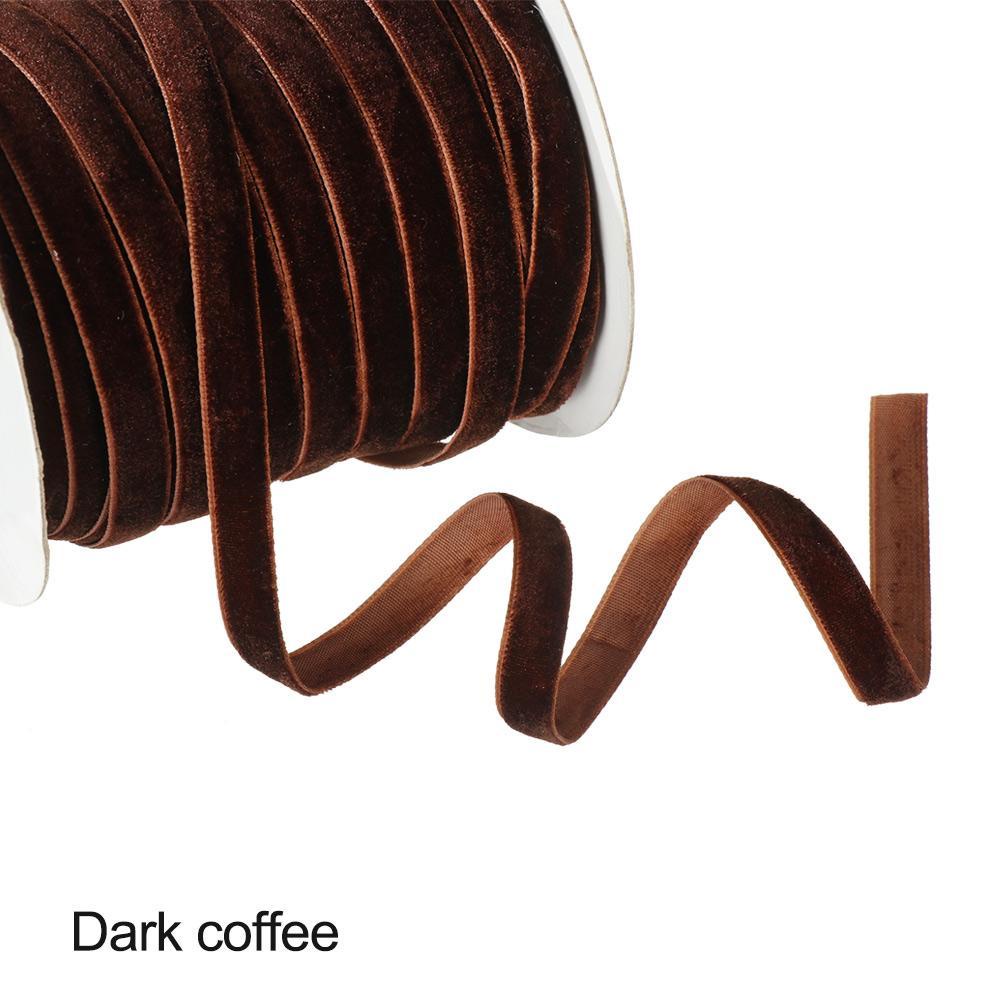 KUNHEV Cuộn Dây Ruy Băng Bằng Nhung 50 Yards 10mm Dùng Trang Trí Bó Hoa Trong Nhà