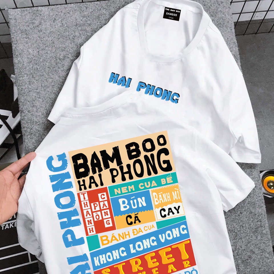 Áo Thun HẢI PHÒNG Bam Boo Áo Phông HẢI PHÒNG Unisex Form Rộng | BigBuy360 - bigbuy360.vn