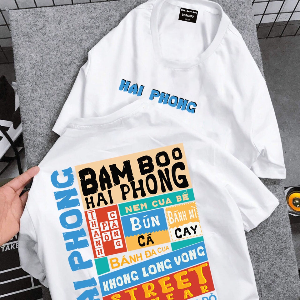 Áo Phông HẢI PHÒNG Bam Boo Áo Thun HẢI PHÒNG Nam Nữ Form Rộng