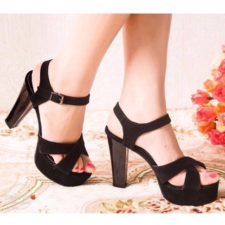 GIÀY CAO GÓT NỮ CHÉO QUAI 12CM