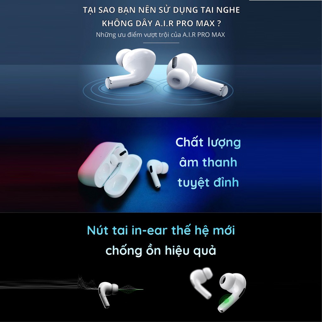 Tai Nghe Bluetooth Inpods Pro Bản Cảm Ứng, Pop-up Kết Nối, Hỗ Trợ Mọi Dòng Máy casealpha