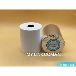 Combo 10 cuộn giấy in nhiệt k80 x 80