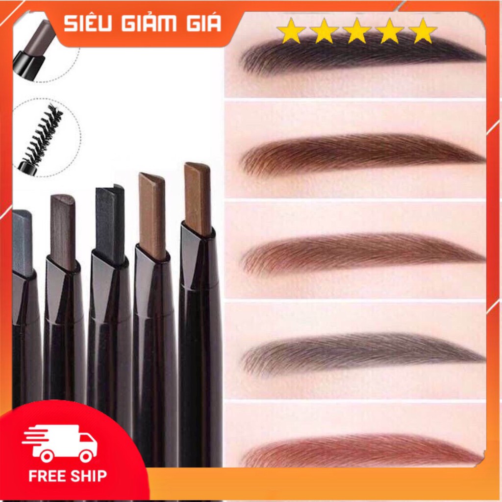 Chì Kẻ Mày Color Geometry 2 Đầu – Bút Kẻ Lông Mày 2 Đầu Không Thấm Nước
