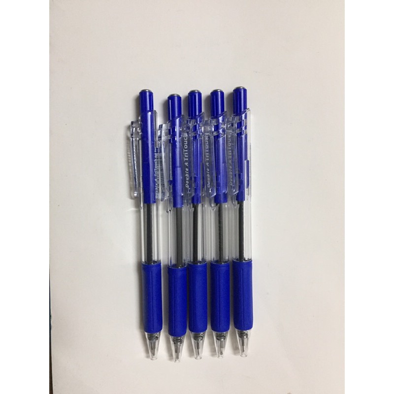 Combo 5 bút bi Double A 0.7 (TriTouch Ball Pen)