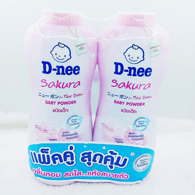 [ RẤT THƠM VÀ KHÔ THOÁNG CHO BÉ YÊU] Phấn Rôm Thơm D-Nee Cho Bé Từ 0-4 Tuổi 400g - Thái Lan - ngẫu nhiên