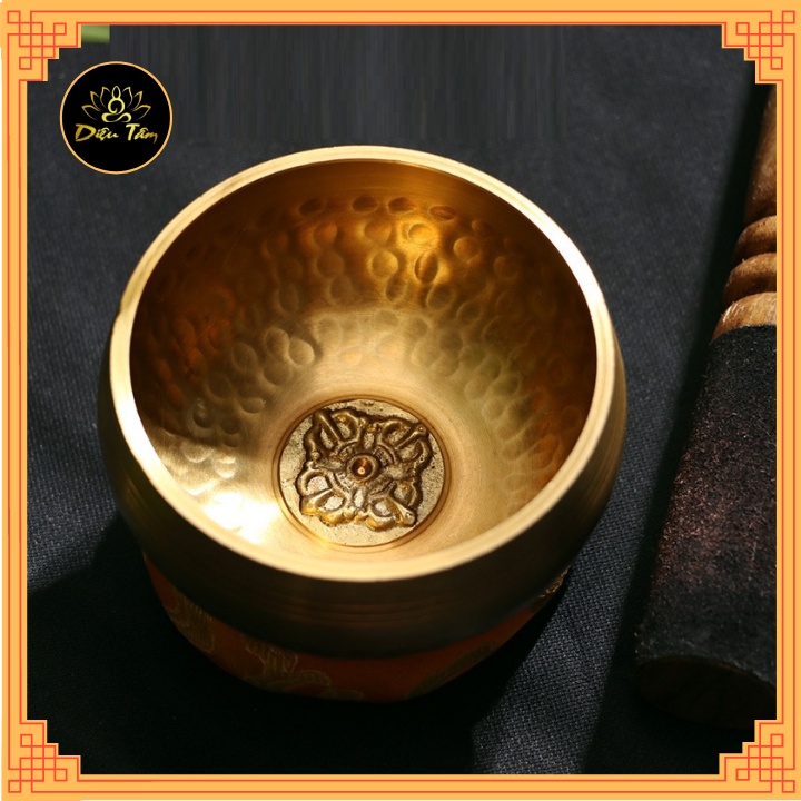 Chuông xoay bát hát Tây Tạng thiền, tập yoga kèm đệm - chuông tổ ong