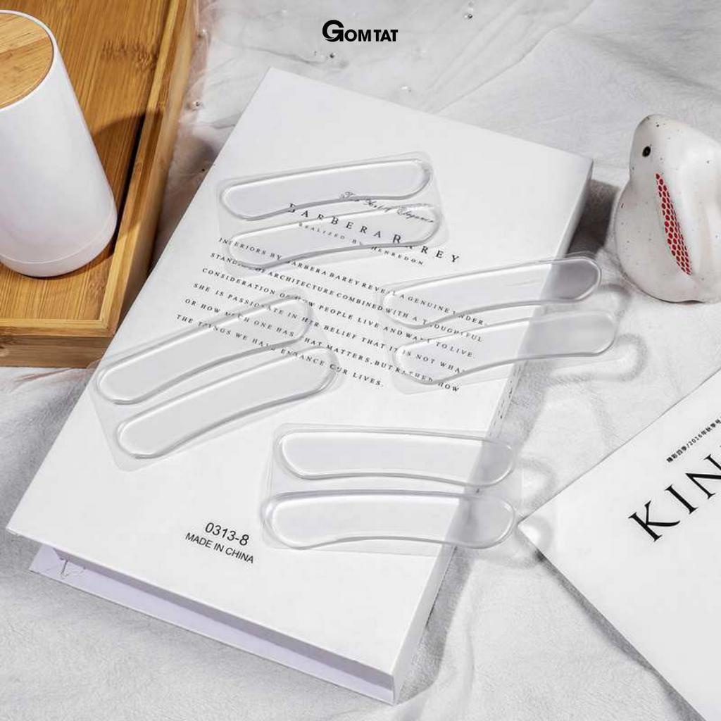 Miếng dán lót giày GOMTAT chât liệu silicon giảm đau, chống tuột gót chân - DEMSILI-HAN-9001