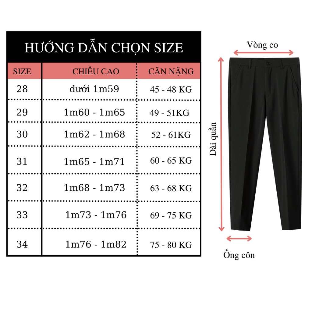 Quần âu nam ống côn thêu họa tiết PANTONI vải lụa co giãn,quần tây nam không nhăn không xù 3 màu(QATO)