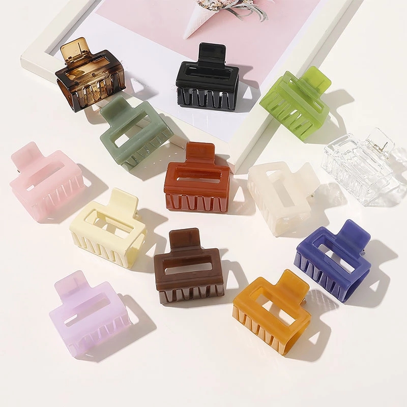 [Hàng mới về] Kẹp tóc hàm cá mập chất liệu acrylic tùy chọn màu sắc