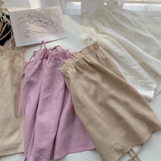 [ Mã WASTAPR giảm 10K đơn 50K] BÁN SỈ ÁO 2 DÂY ĐŨI CHUN NGỰC CHO NỮ | BigBuy360 - bigbuy360.vn