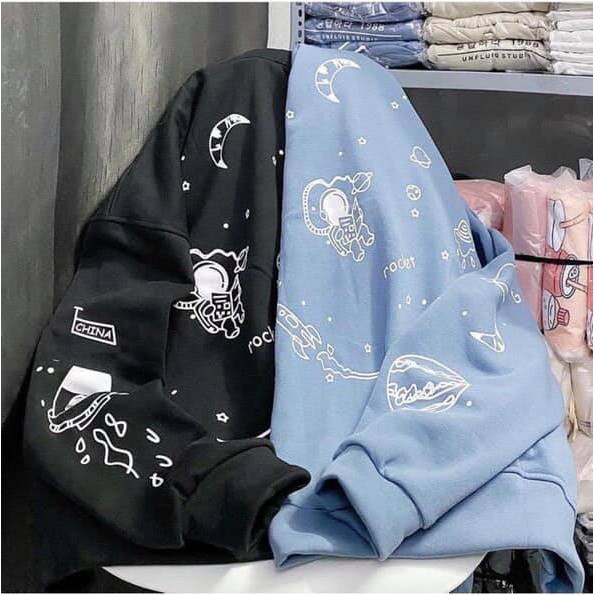 Áo Hoodie Vũ Trụ Chất Nỉ Cotton, Hoodie in Full áo (hàng có sẵn)