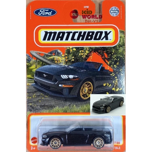 Xe mô hình Matchbox 2018 Ford Mustang Convertible GVX97.