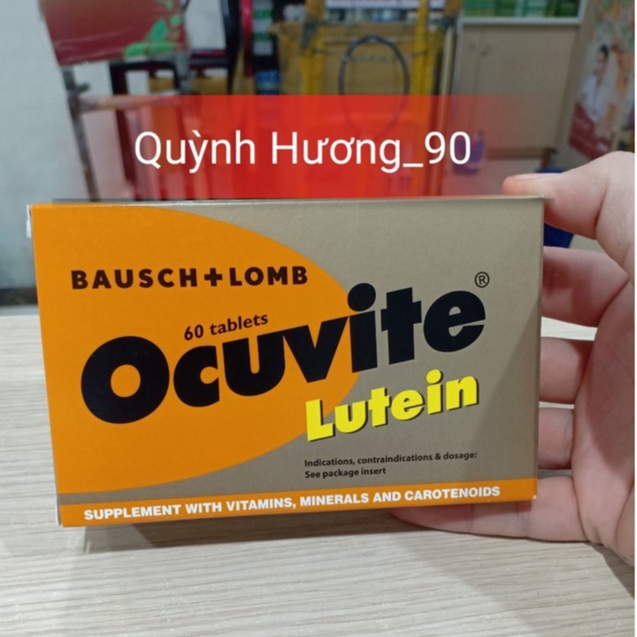 Viên uống bổ mắt OCUVITE Lutein hộp 60 viên giúp mắt sáng long lanh