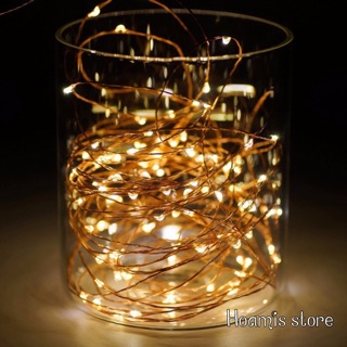 Dây đèn đom đóm 2m / 3m / 5m / 10m (fairy light) xài điện / xài pin / usb trang trí phòng ngủ