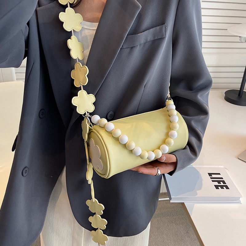 Túi Đeo Chéo Hình Trụ Phong Cách retro Thời Trang Cho Nữ