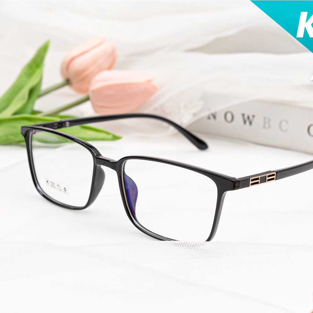 Gọng kính cận Eye Plus nam nữ vuông N240 siêu dẻo 2188