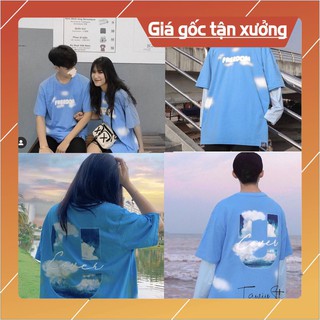 Áo thun Unisex tay lỡ nam nữ free size