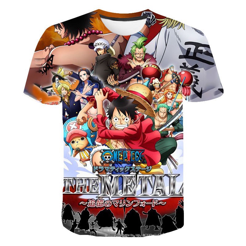 Áo nam In Hình Nhân Vật Luffy Phim One Piece 2021