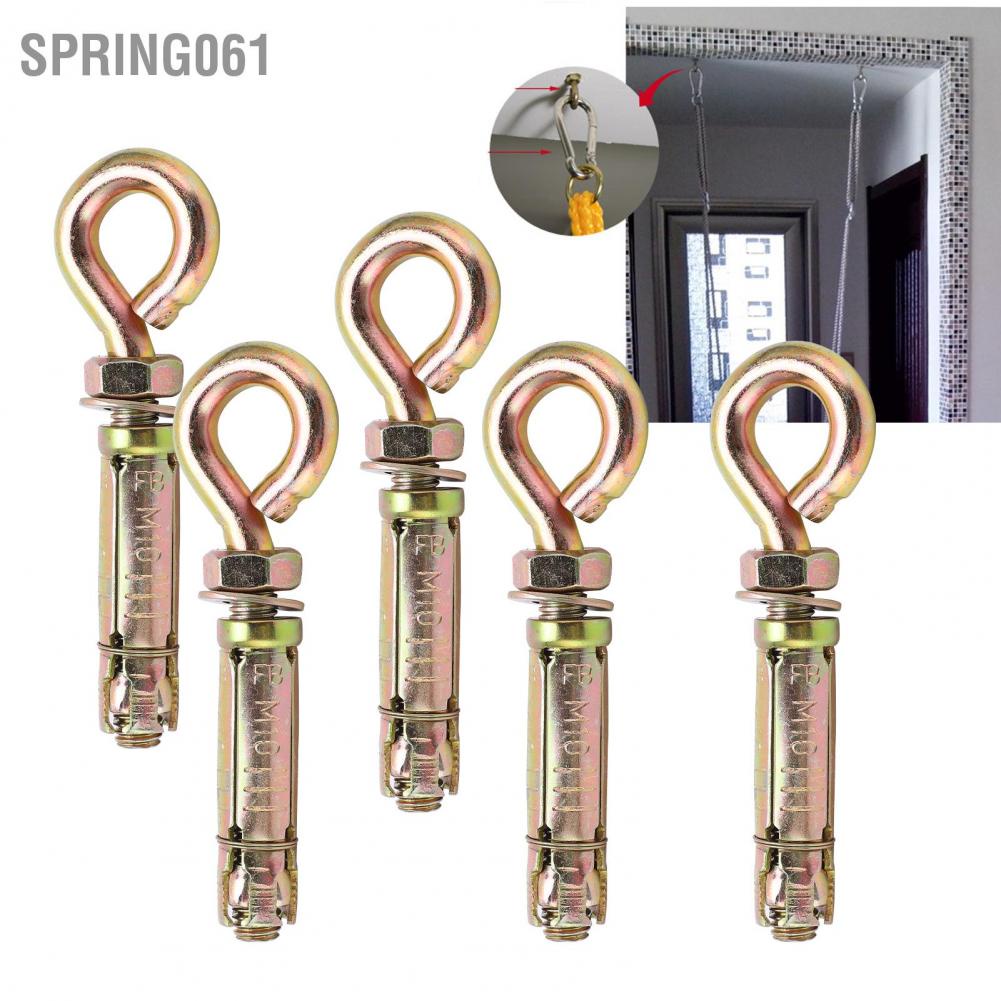 Spring061 5pcs Expansion Bolts Heavy Duty Anchor Fastener Eye for Concrete Wall 11x1.6cm