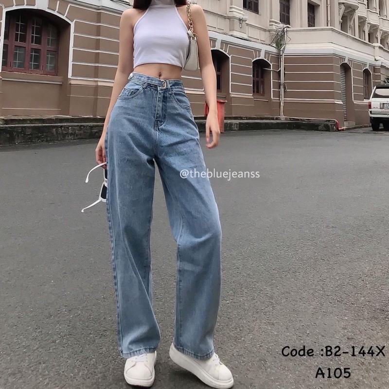 Quần ống SUÔNG khuy móc siêu hot