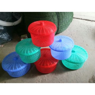 Rổ nhựa có nắp đậy siêu xinh, siêu tiện lợi , nhỏ gọn