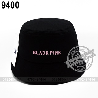 Nón bucket thời trang black pink