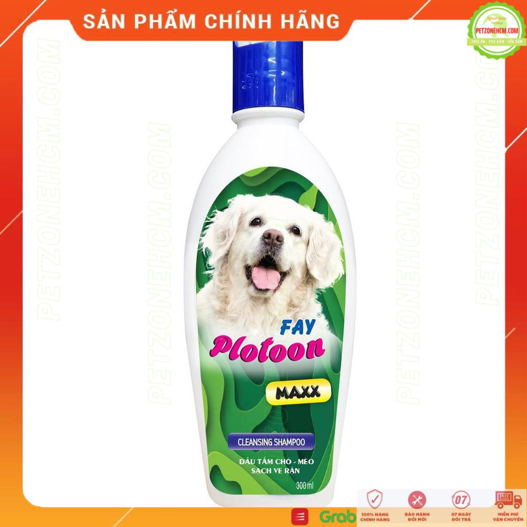 Sữa tắm cho chó Fay  FREESHIP  Fay Plotoon Maxx 300ml Dầu tắm chuyên diệt ve| vệ sinh khử mùi | giảm rụng lông