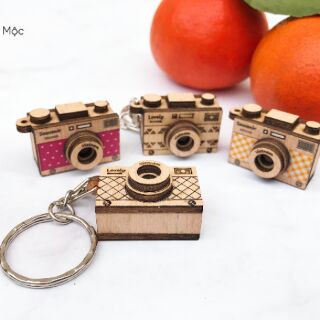 Combo 100 móc khóa máy ảnh