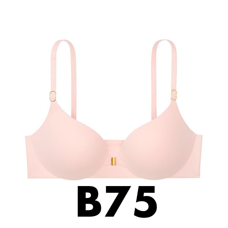 (Bill Mỹ B75) - Áo nâng ngực, hồng phấn gài trước Front-close Black, dòng incredible - Victoria's Secret