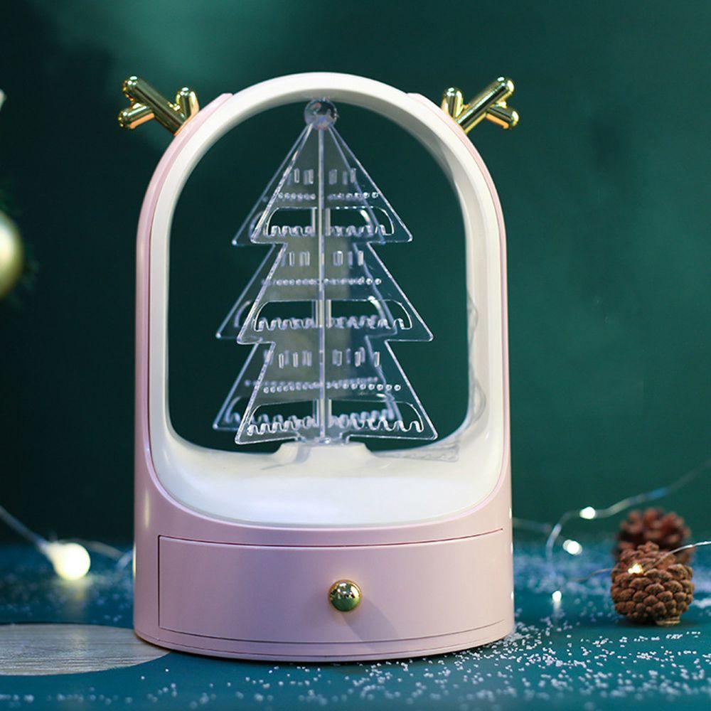 Hộp Đựng Trang Sức Bằng Acrylic Hình Cây Thông Giáng Sinh