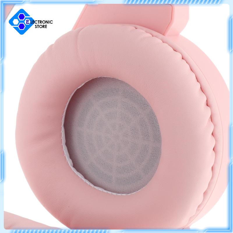 Tai Nghe Trùm Đầu Chơi Game Jack 3.5mm Màu Hồng | BigBuy360 - bigbuy360.vn