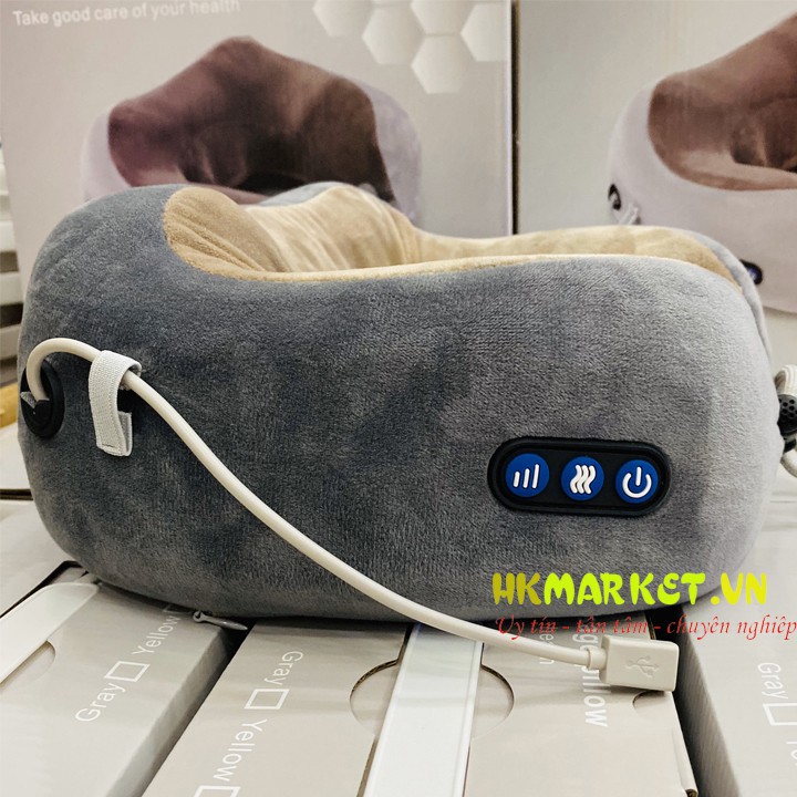 Gối massage cổ vai gáy U shaped Pilow BH 3 tháng 1 đổi 1