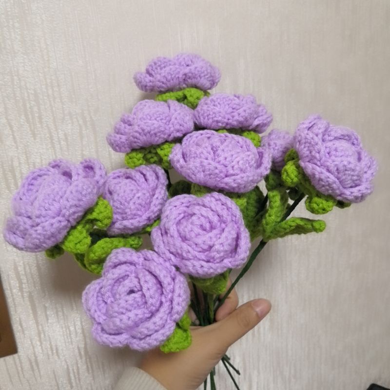 Quà tặng ý nghĩa Hoa hồng bằng len handmade, Rose Crochet, Forever Flower Crochet