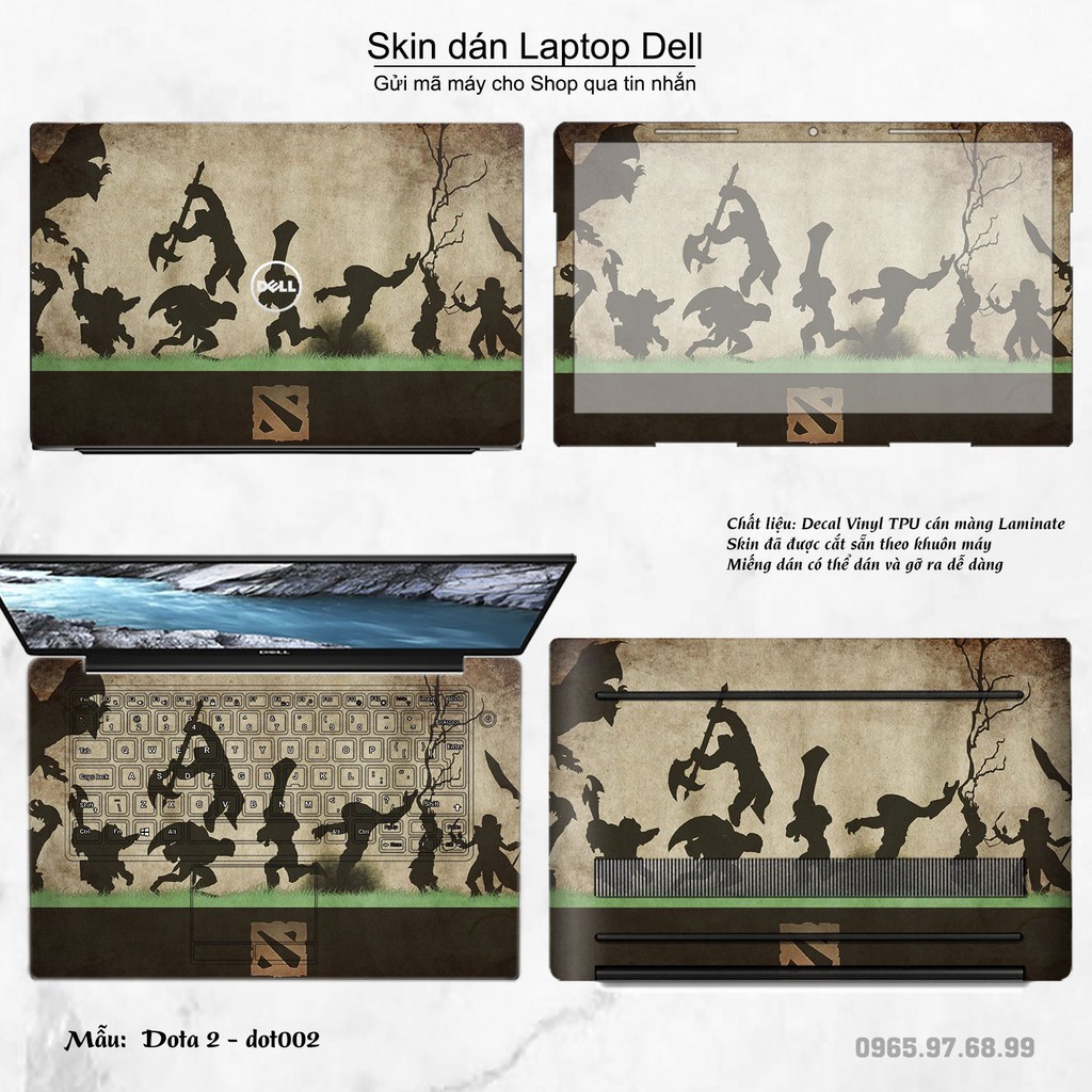 Skin dán Laptop Dell in hình Dota 2 (inbox mã máy cho Shop)