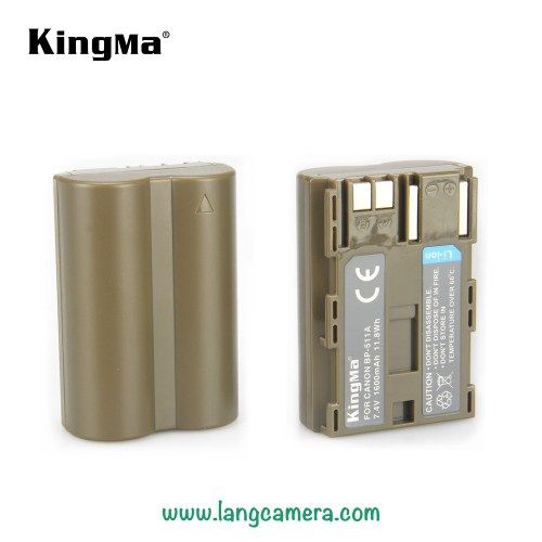 Pin sạc Kingma cho Canon BP-511A + Hộp đựng Pin, Thẻ nhớ