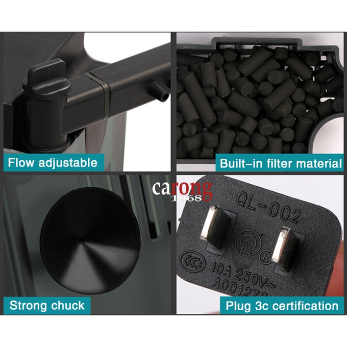 Lọc góc cho bể cá, hồ thủy sinh, hồ nuôi rùa  - Hãng sản xuất: Atman - Model: NZ5 - Xuất xứ: Trung Quốc - Điện áp: AC220