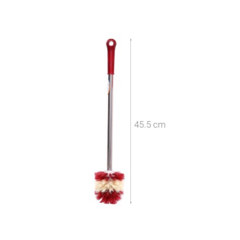 Cọ Bồn Cầu, Bàn Chà Toilet Cán Inox Đầu Tròn Dài 42CM