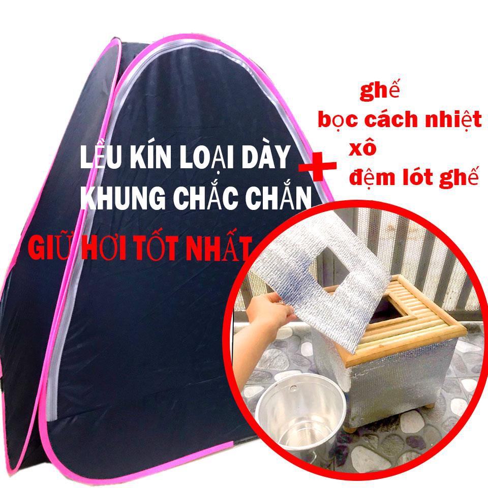 Lều VẢI DÀY+Ghế xông hơi loại 1 giữ nhiệt tốt nhất