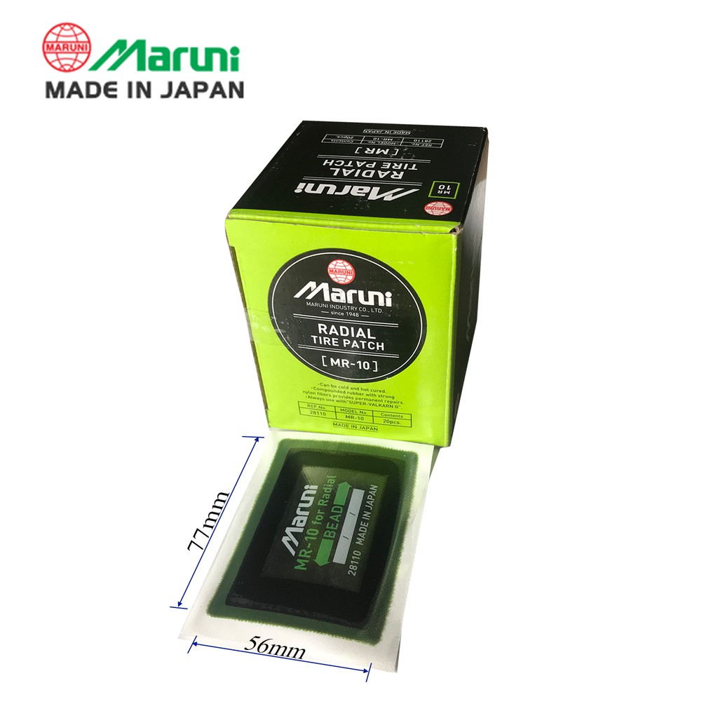 Hộp 20 miếng vá dùng cho lốp bố tròn  MR-10  - Maruni
