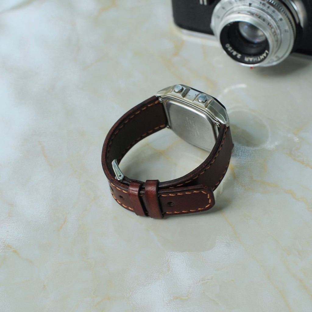 Dây đông hồ nam - Da bò nhập khẩu - Đồ da Handmade DTV111
