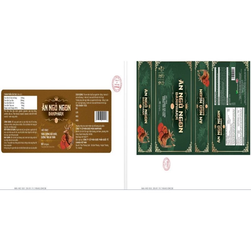 Ăn ngon ngủ ngon DANIPHARM, tạo giấc ngủ sâu, ngủ ngon giấc, kích thích tiêu hóa .